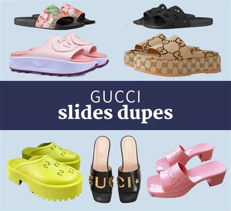 gucci fur slides dupe